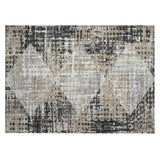 Addison Chantille ACN2116 Geometric Machine Made Transitional Black Rug