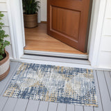 Addison Chantille ACN2116 Geometric Machine Made Transitional Navy Rug