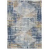 Addison Chantille ACN2116 Geometric Machine Made Transitional Navy Rug