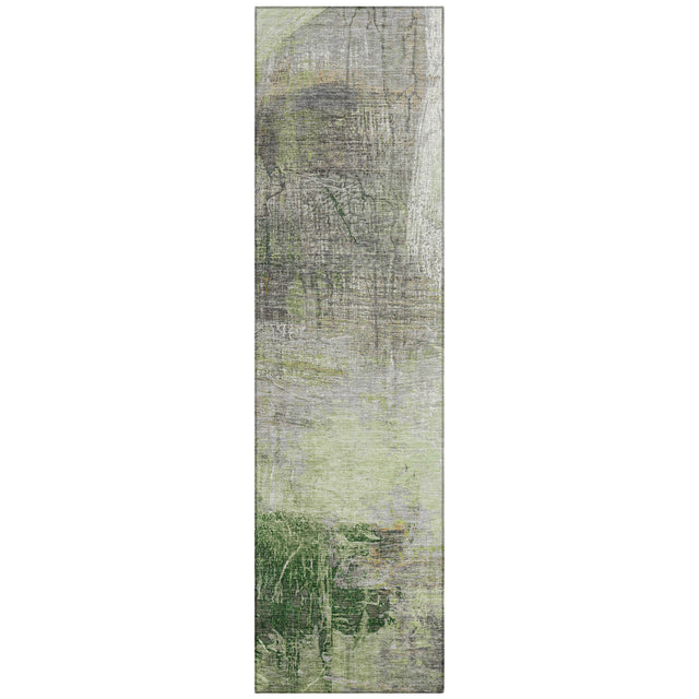 Addison Chantille ACN2117 Abstract Machine Made Transitional Aloe Rug