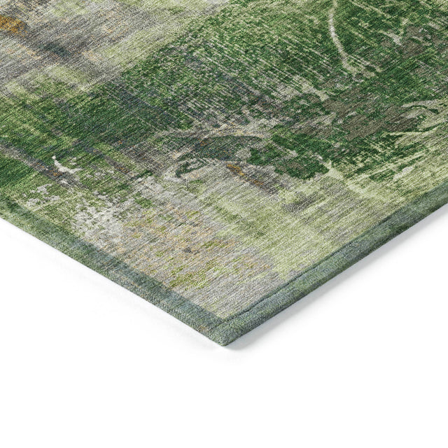 Addison Chantille ACN2117 Abstract Machine Made Transitional Aloe Rug
