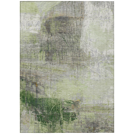 Addison Chantille ACN2117 Abstract Machine Made Transitional Aloe Rug