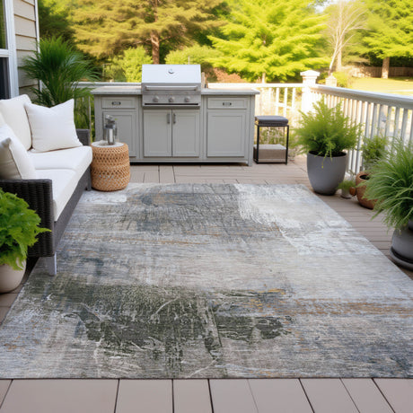Addison Chantille ACN2117 Abstract Machine Made Transitional Putty Rug