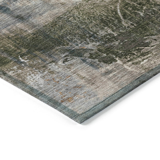 Addison Chantille ACN2117 Abstract Machine Made Transitional Putty Rug