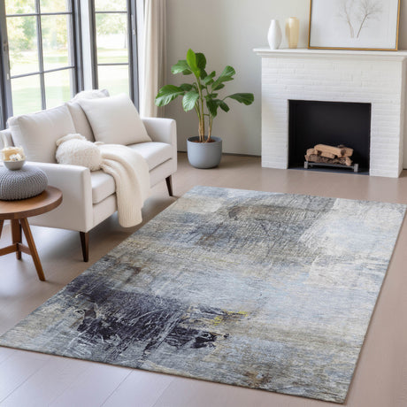 Addison Chantille ACN2117 Abstract Machine Made Transitional Sky Rug