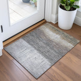 Addison Chantille ACN2118 Abstract Machine Made Transitional Taupe Rug
