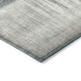 Addison Chantille ACN2118 Abstract Machine Made Transitional Teal Rug