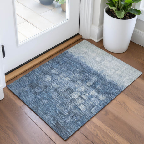 Addison Chantille ACN2119 Abstract Machine Made Transitional Navy Rug