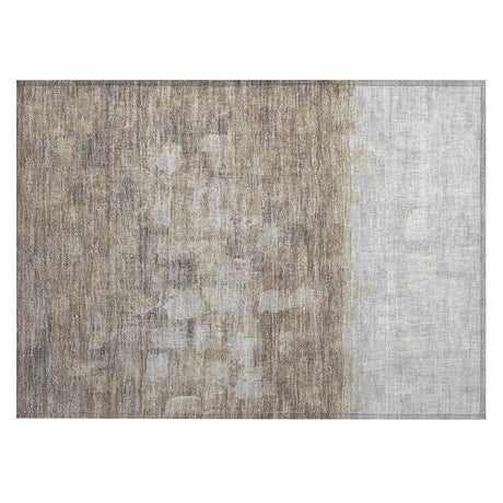Addison Chantille ACN2119 Abstract Machine Made Transitional Taupe Rug