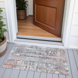 Addison Chantille ACN2120 Abstract Machine Made Transitional Copper Rug