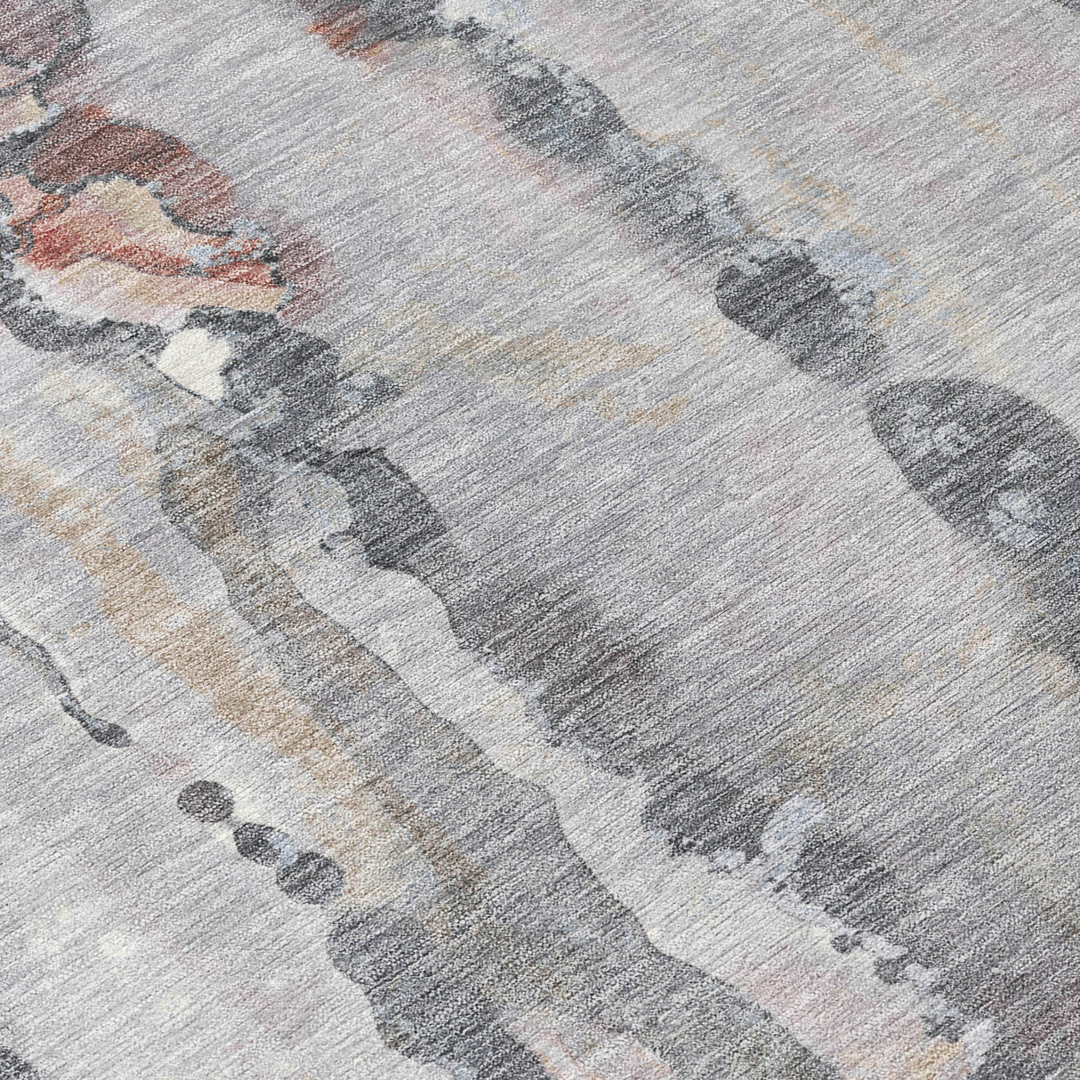 Addison Chantille ACN2120 Abstract Machine Made Transitional Copper Rug
