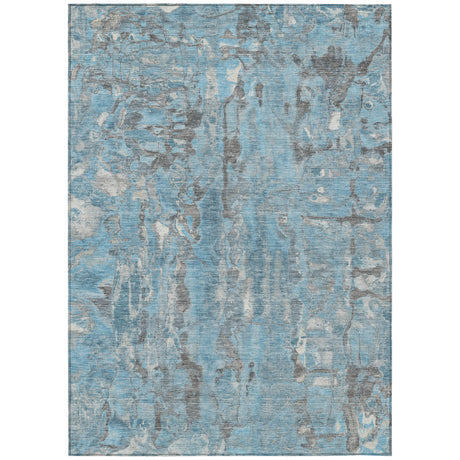 Addison Chantille ACN2120 Abstract Machine Made Transitional Denim Rug