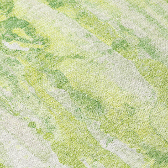 Addison Chantille ACN2120 Abstract Machine Made Transitional Lime Rug