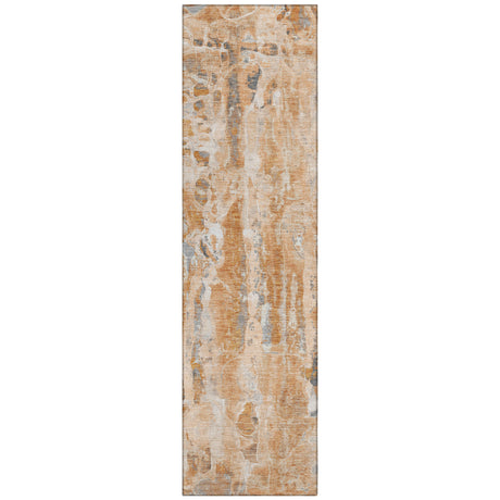 Addison Chantille ACN2120 Abstract Machine Made Transitional Orange Rug
