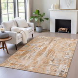 Addison Chantille ACN2120 Abstract Machine Made Transitional Orange Rug