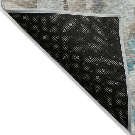 Addison Chantille ACN2120 Abstract Machine Made Transitional Teal Rug