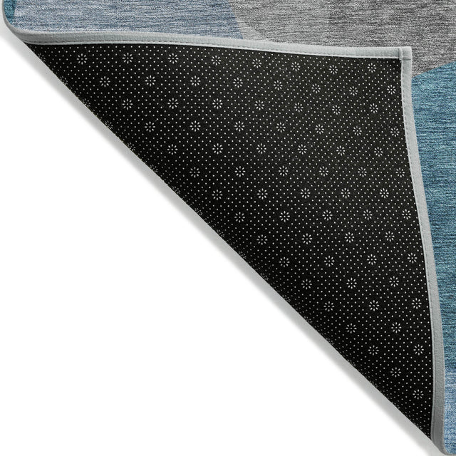 Addison Chantille ACN2121 Blocks Machine Made Transitional Denim Rug