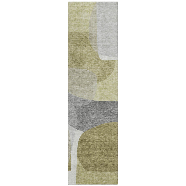 Addison Chantille ACN2121 Blocks Machine Made Transitional Fern Rug