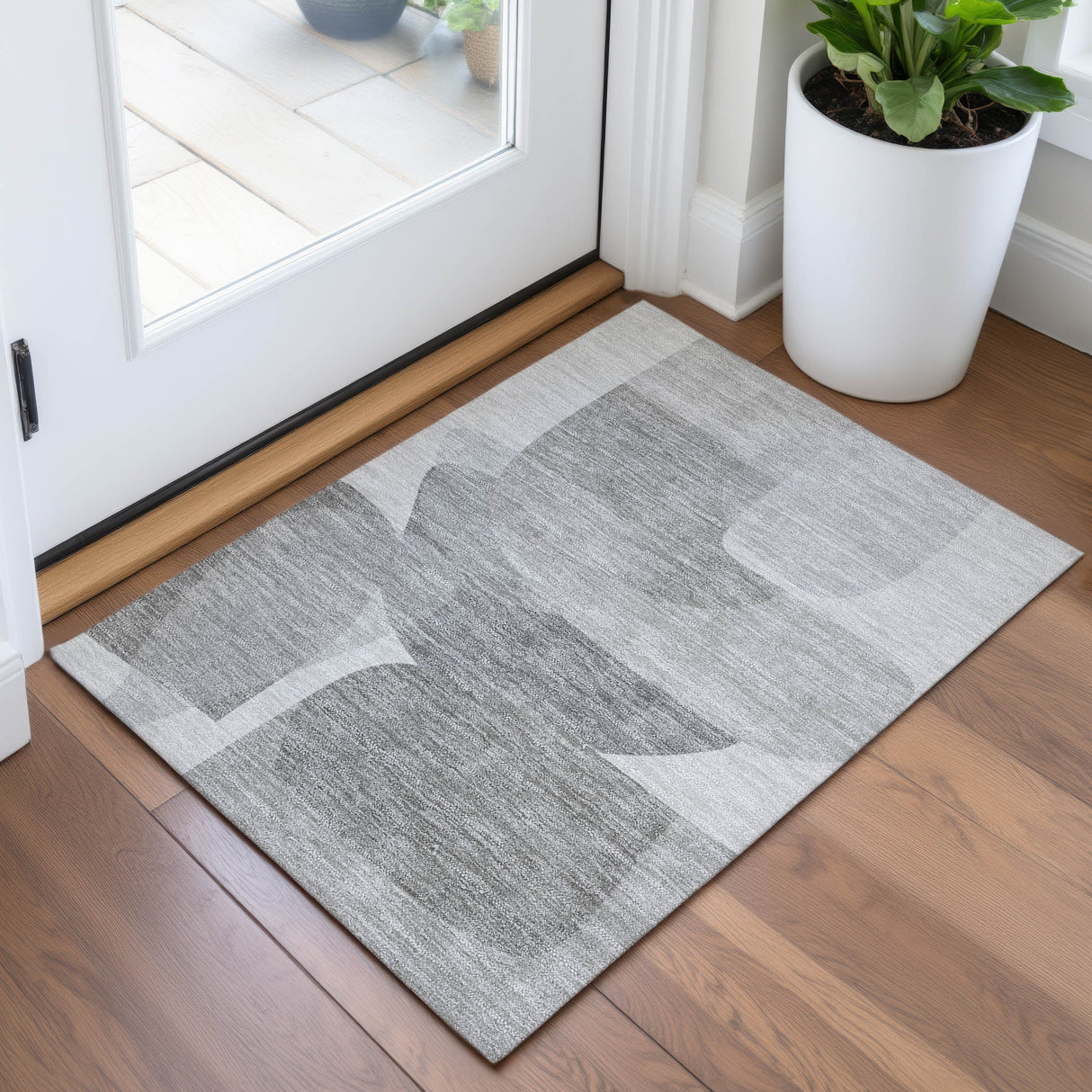 Addison Chantille ACN2121 Blocks Machine Made Transitional Linen Rug