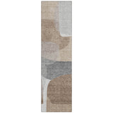 Addison Chantille ACN2121 Blocks Machine Made Transitional Mocha Rug
