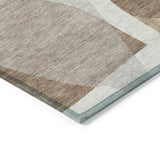 Addison Chantille ACN2121 Blocks Machine Made Transitional Mocha Rug