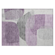 Addison Chantille ACN2121 Blocks Machine Made Transitional Purple Rug