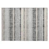 Addison Chantille ACN2122 Stripes Machine Made Transitional Black Rug