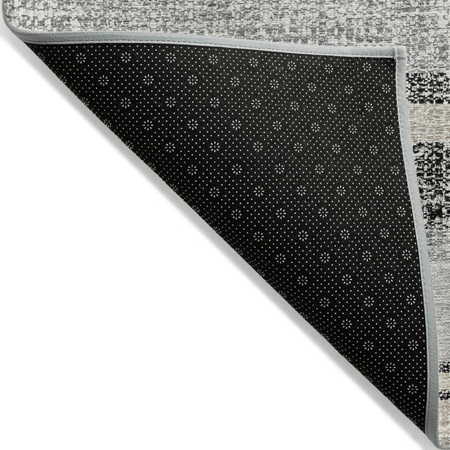 Addison Chantille ACN2122 Stripes Machine Made Transitional Black Rug