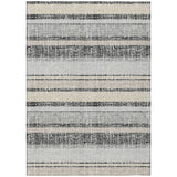 Addison Chantille ACN2122 Stripes Machine Made Transitional Black Rug