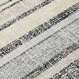 Addison Chantille ACN2122 Stripes Machine Made Transitional Black Rug