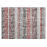 Addison Chantille ACN2122 Stripes Machine Made Transitional Burgundy Rug