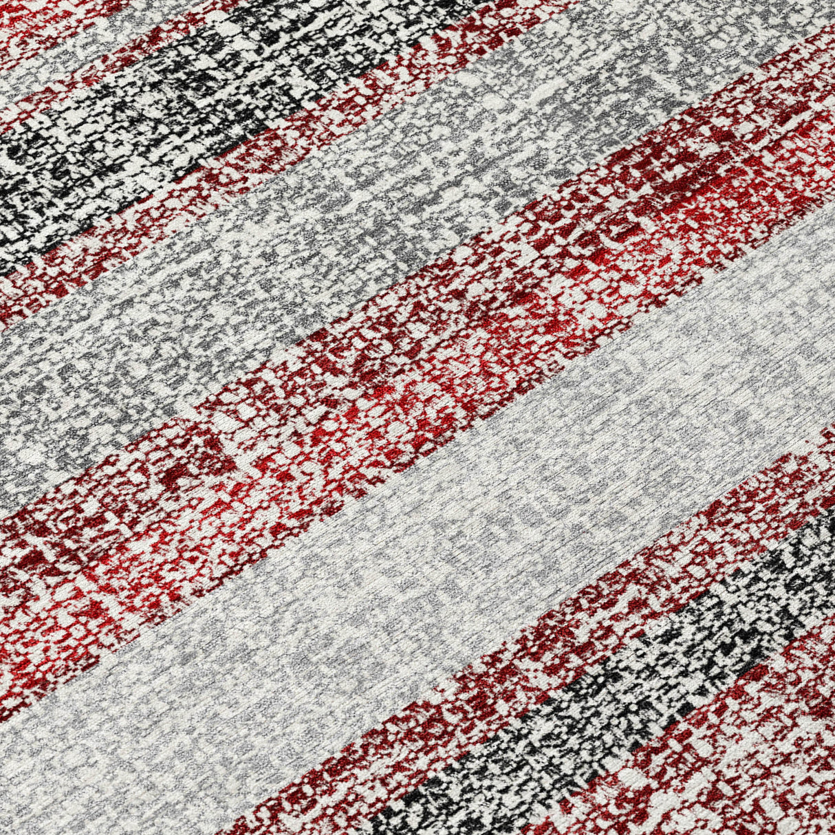 Addison Chantille ACN2122 Stripes Machine Made Transitional Burgundy Rug