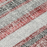 Addison Chantille ACN2122 Stripes Machine Made Transitional Burgundy Rug
