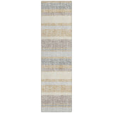Addison Chantille ACN2122 Stripes Machine Made Transitional Gold Rug
