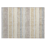 Addison Chantille ACN2122 Stripes Machine Made Transitional Gold Rug