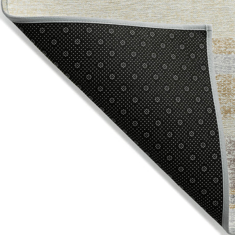 Addison Chantille ACN2122 Stripes Machine Made Transitional Gold Rug