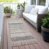 Addison Chantille ACN2122 Stripes Machine Made Transitional Gray Rug