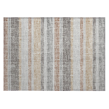 Addison Chantille ACN2122 Stripes Machine Made Transitional Gray Rug