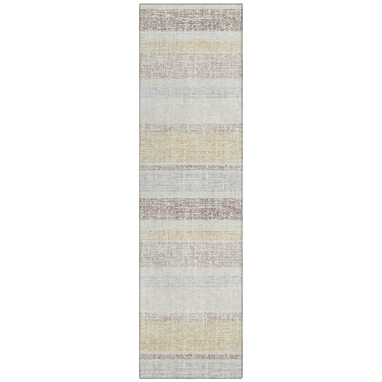Addison Chantille ACN2122 Stripes Machine Made Transitional Ivory Rug