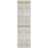 Addison Chantille ACN2122 Stripes Machine Made Transitional Ivory Rug