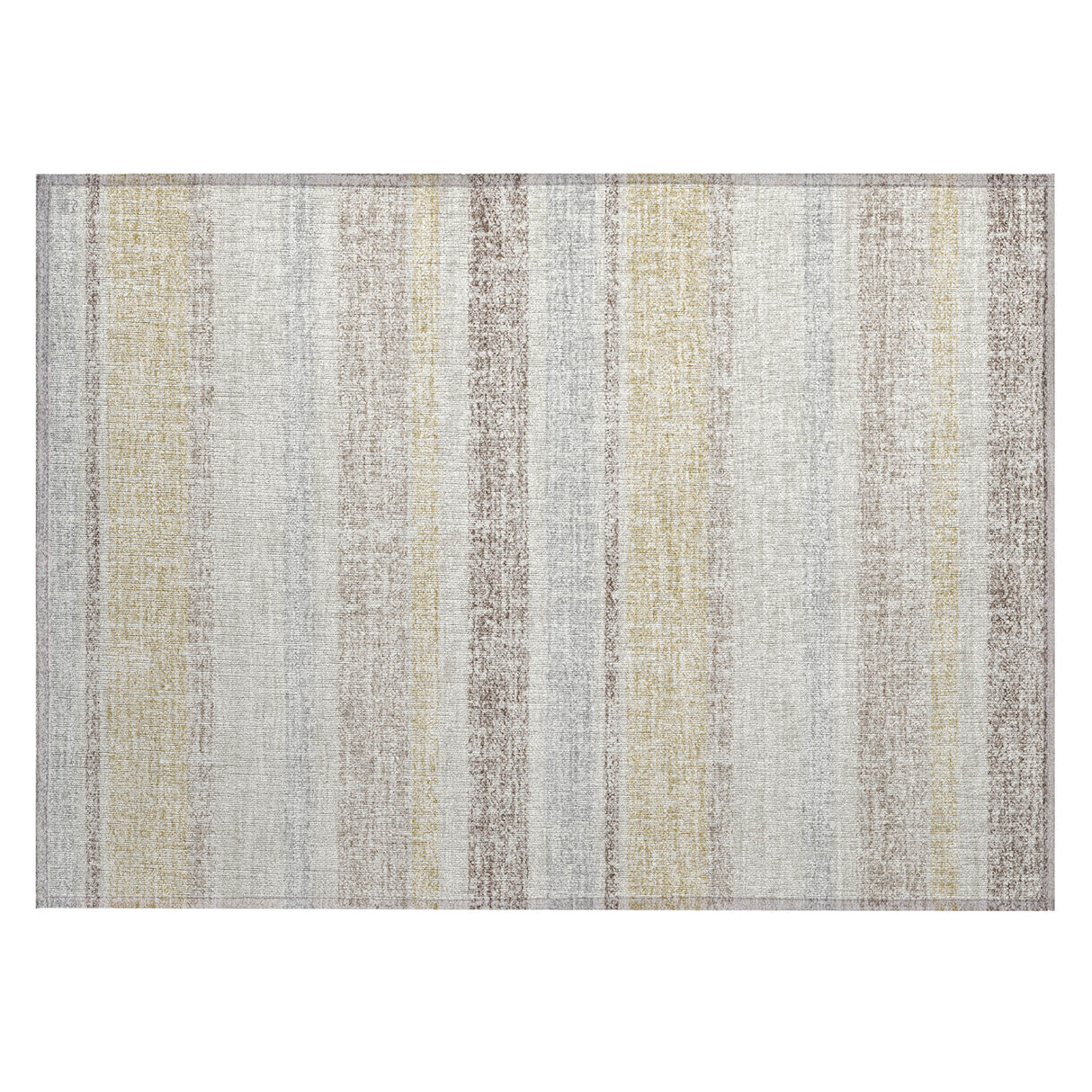 Addison Chantille ACN2122 Stripes Machine Made Transitional Ivory Rug