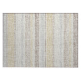 Addison Chantille ACN2122 Stripes Machine Made Transitional Ivory Rug