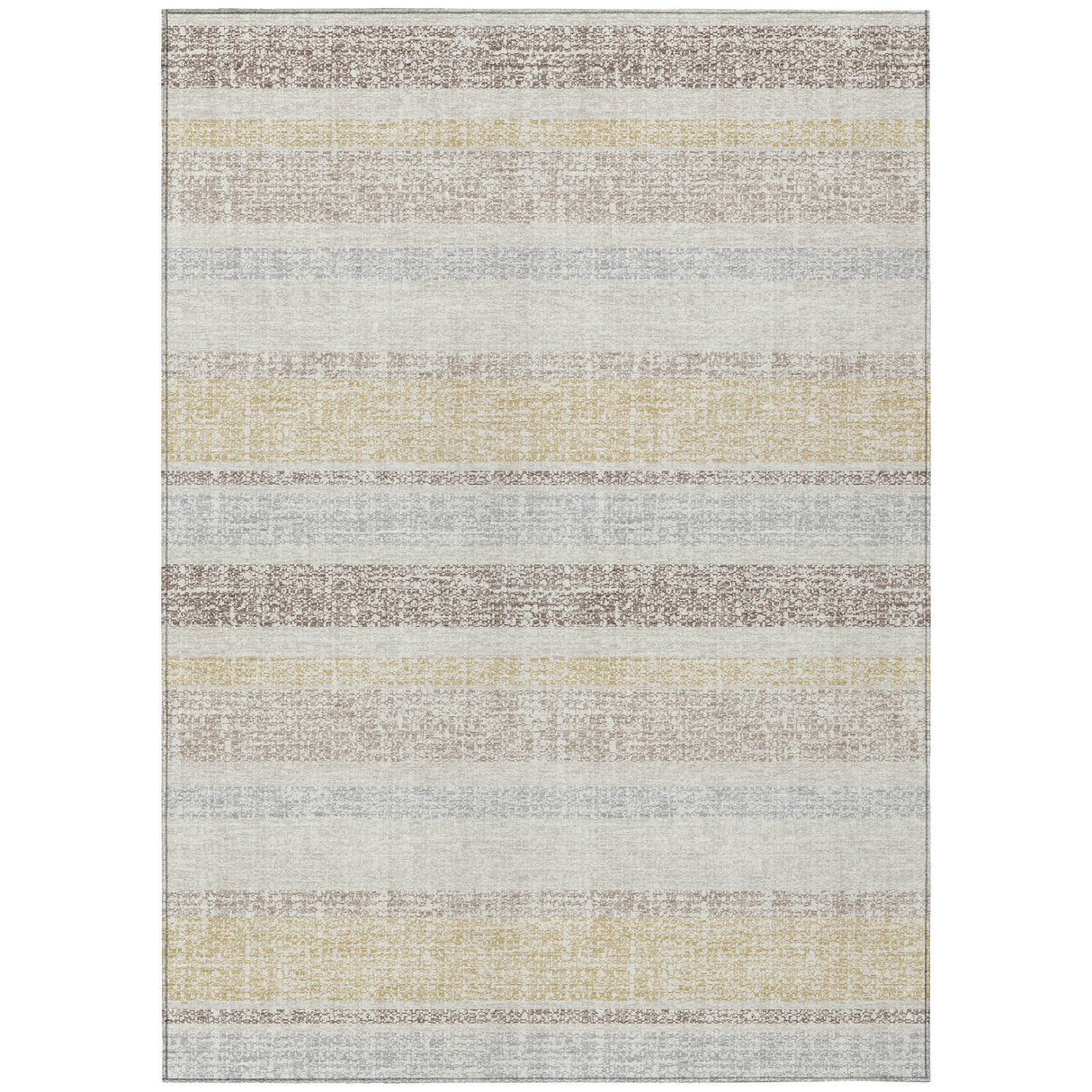 Addison Chantille ACN2122 Stripes Machine Made Transitional Ivory Rug