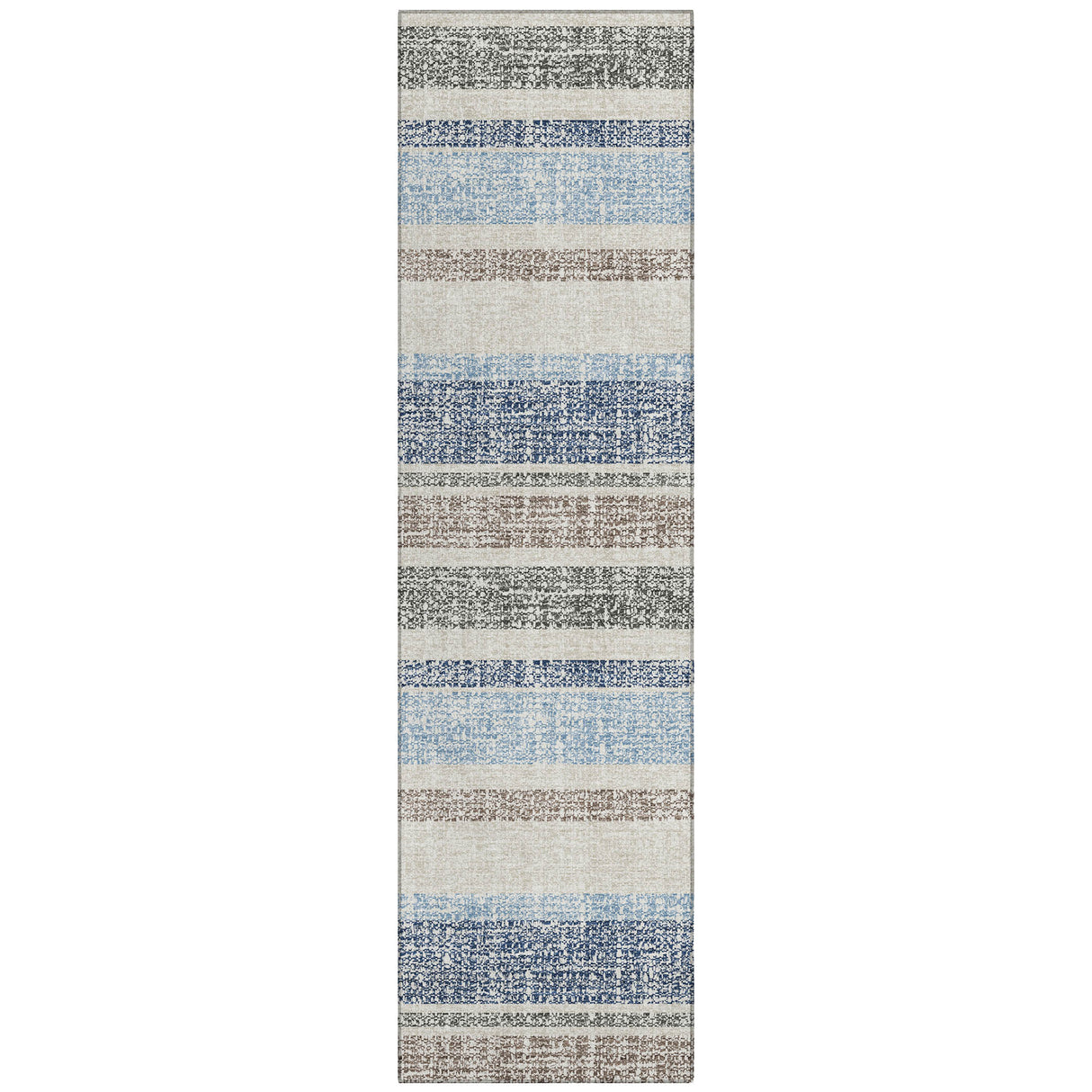 Addison Chantille ACN2122 Stripes Machine Made Transitional Navy Rug