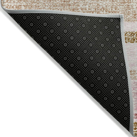 Addison Chantille ACN2122 Stripes Machine Made Transitional Pink Rug