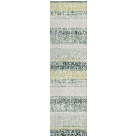 Addison Chantille ACN2122 Stripes Machine Made Transitional Seafoam Rug