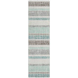 Addison Chantille ACN2122 Stripes Machine Made Transitional Teal Rug