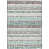 Addison Chantille ACN2122 Stripes Machine Made Transitional Teal Rug