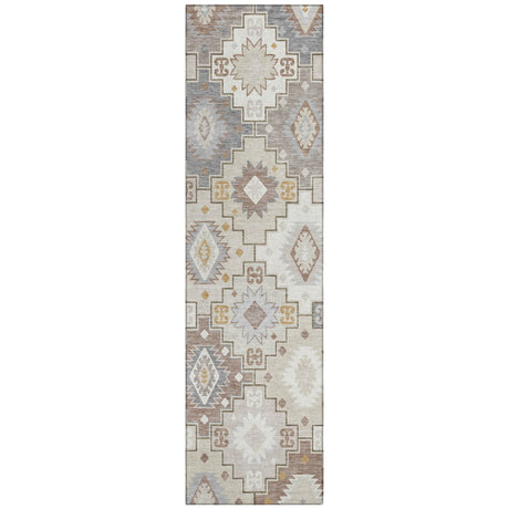 Addison Chantille ACN2123 Ethnic Machine Made Transitional Ivory Rug