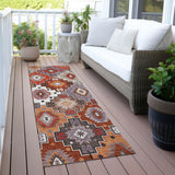 Addison Chantille ACN2123 Ethnic Machine Made Transitional Paprika Rug